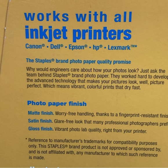 ⚠️ LAST CHANCE ⚠️ NIP STAPLES INKJET PHOTO SUPREME DOUBLE-SIDED MATTE PAPER - Picture 2 of 5